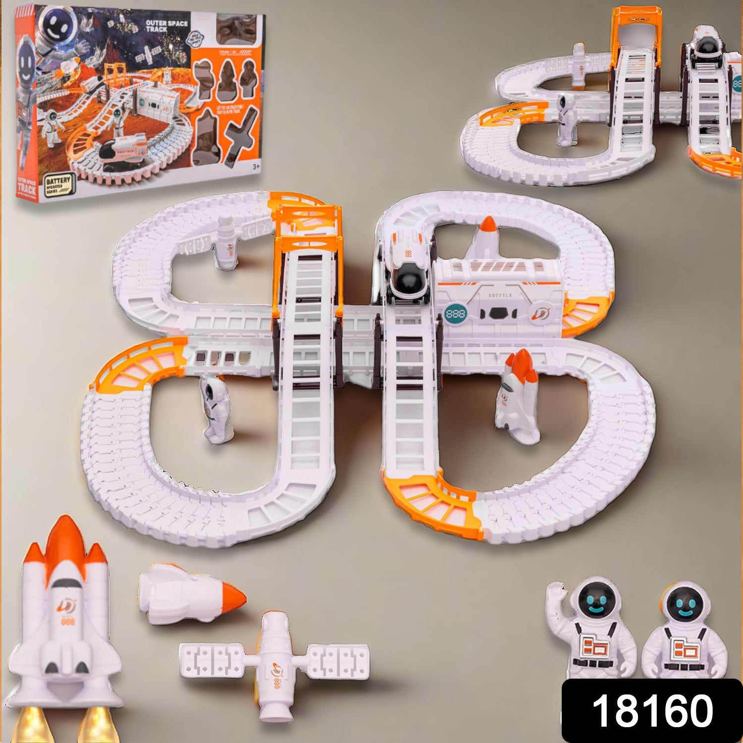 Outer Space Race Track Set For Kids Toys (1 Set) Outer Space Race Track Set For Kids Toys (1 Set)
